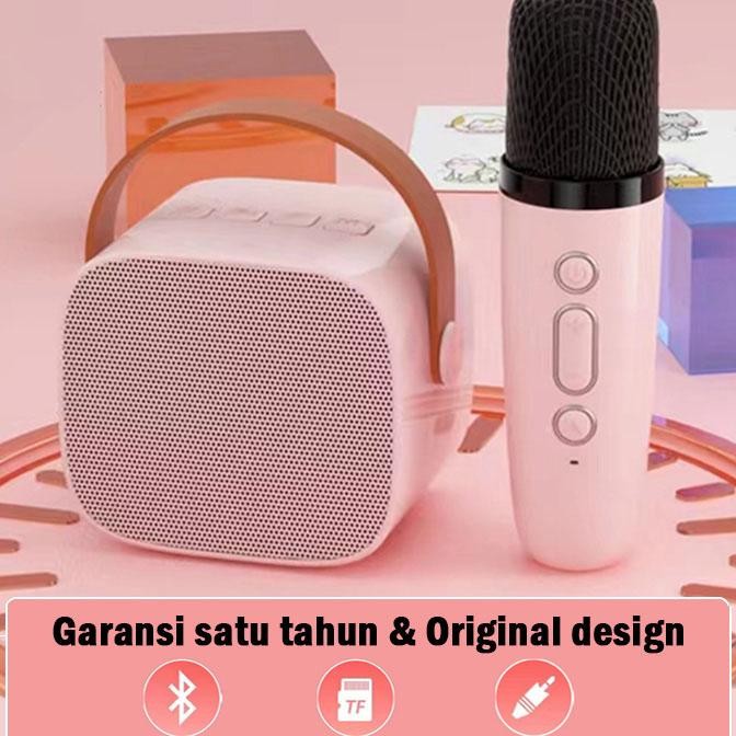 Gagalu Speaker Karaoke Bluetooth Mini Full Bass Portable Wireless (Dapat Terhubung Ke Hp/Tv) Mic Cip