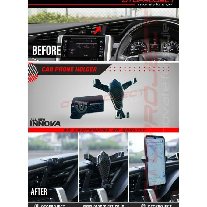 Car Phone Holder Innova Reborn Holder Hp Mobil Otoproject Innova Original Dan Terpercaya