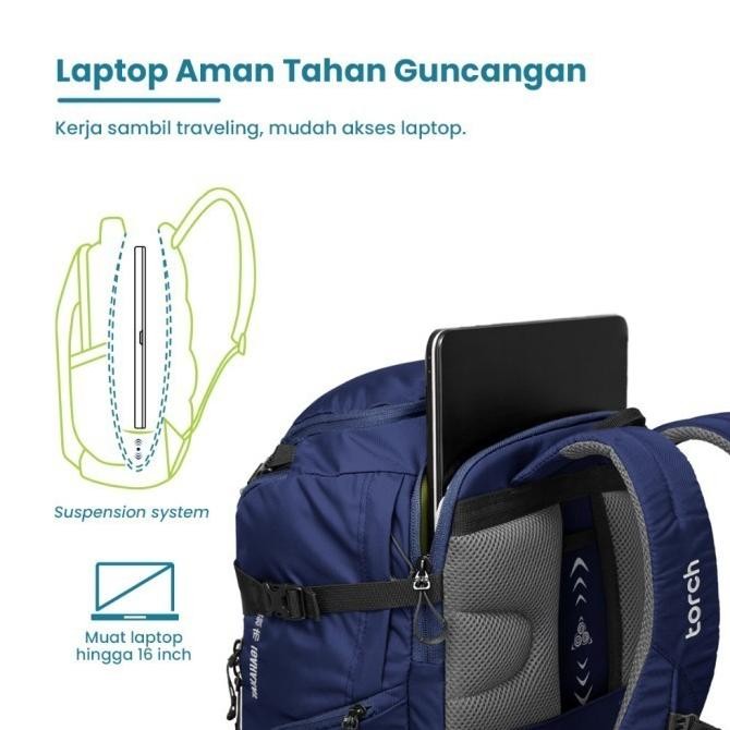 [Bundling] Torch Ransel Punggung Travelling Travel Backpack Takahagi 40 L + Free Dafi Underwear Pack