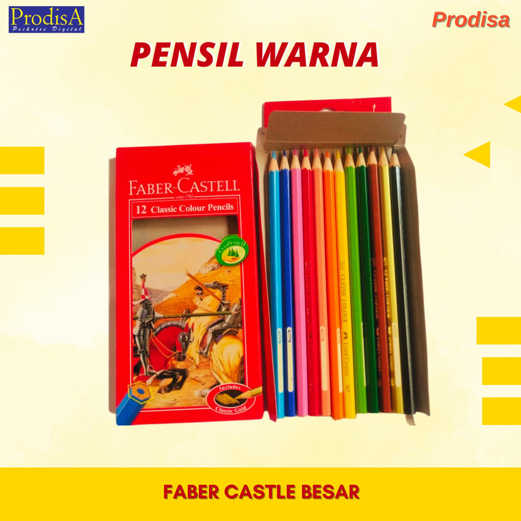 

PENSIL WARNA FABER CASTEL BESAR & KECIL, JOYKO BESAR