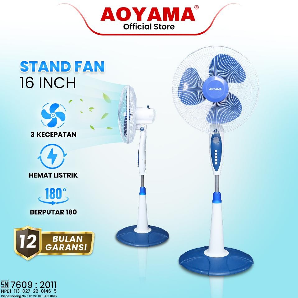Ipa Angin Berdiri Ipa Aoyama 16 Inch Tandfan Ipa Garani Re Ipa Ipa Encang Eletroni