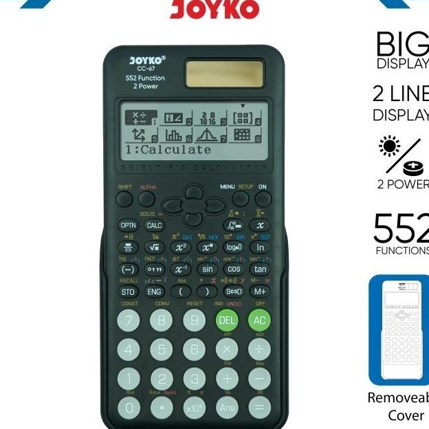 

Calculator Alulator Joyo Cc67 Cientific 552 Function