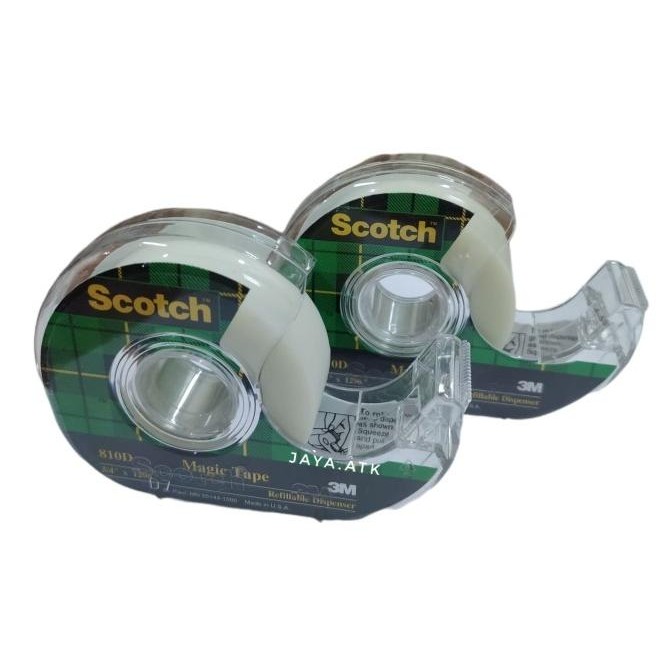 

PROMO SELOTIP ISOLASI TAPE DISPENSER PEMOTONG SCOTCH MAGIC TAPE 3/4 IN X 36Y