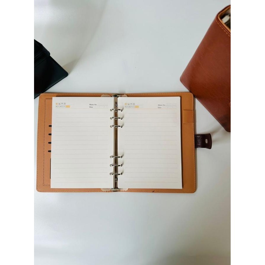 

D1-006 Buku Agenda Note Book Cover Klip Cover Bahan Kulit Jurnal Garis A5 Notebook Diary Book DS