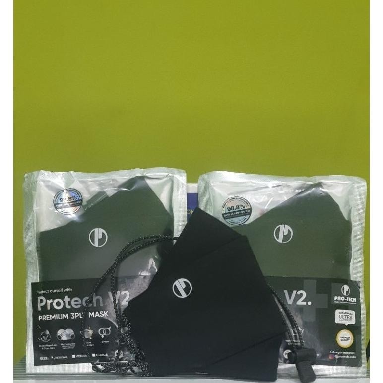 Masker Protech V2 Premium 3Ply Mask