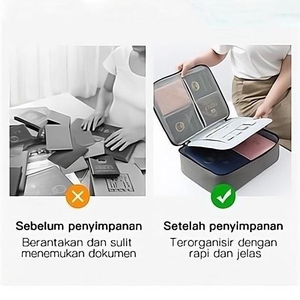 

Tas Dokumen Anti Air Password Travel Bag Tas Penyimpanan Dokumen File