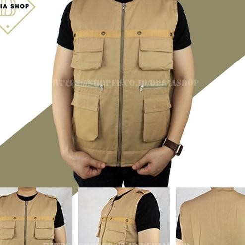 Rompi Pria Afety Caual Bahan Drill Polo Anti Angin Dewaa Ana Jaet Motor Tactical Outdoor Cowo Vet Er