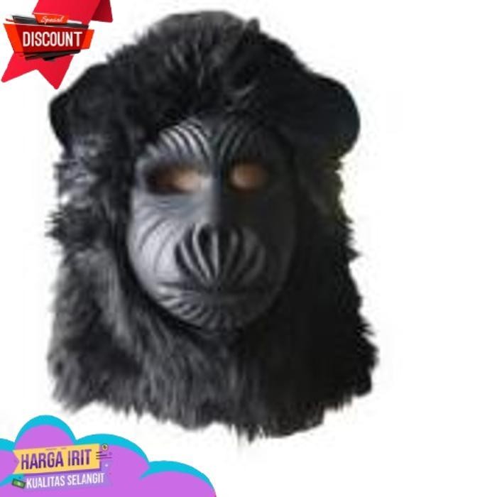 PROMODEN TOPENG MONYET KINGKONG HITAM KOSTUM MONYET TOPENG KARAKTER TOPENG KERA TOPENG MONYET TOPENG