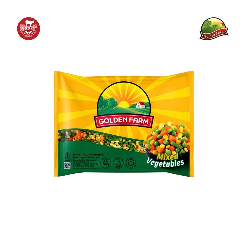

Golden Farm Mix Vegetable 4 Way 500gr - Brothermeatshop