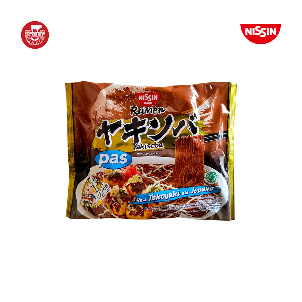 

NISSIN Ramen PAS Yakisoba 76gr, Rasa Takoyaki Ala Jepang