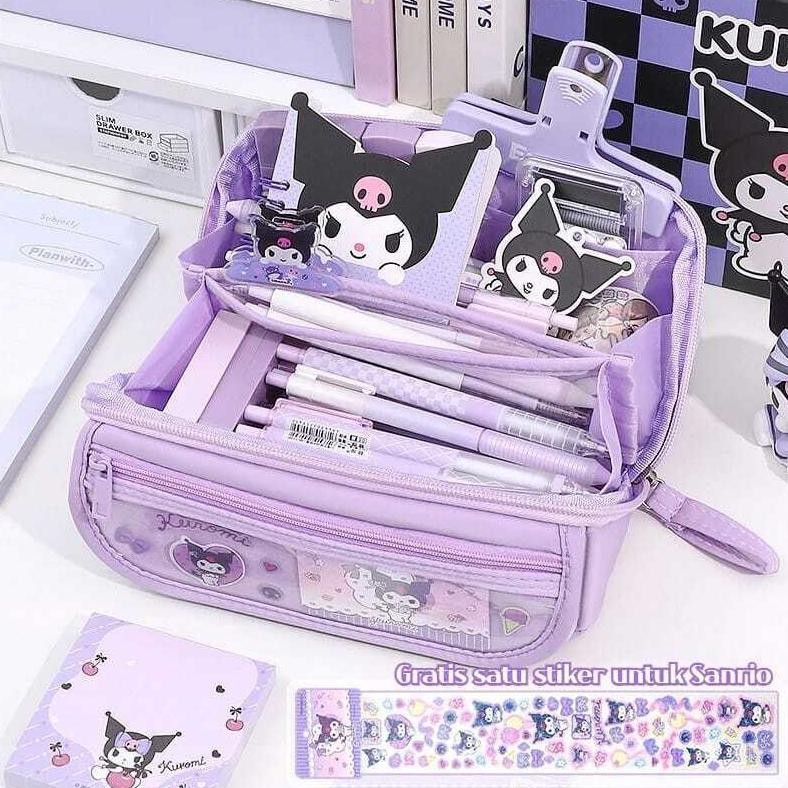 

BISA COD ( Mia ) K011 Tempat Pensil Sanrio Kuromi Cinnamorol Melody / Kotak Pensil 9 Lapis Penyimpanan Alat Tulis Siswa th-23