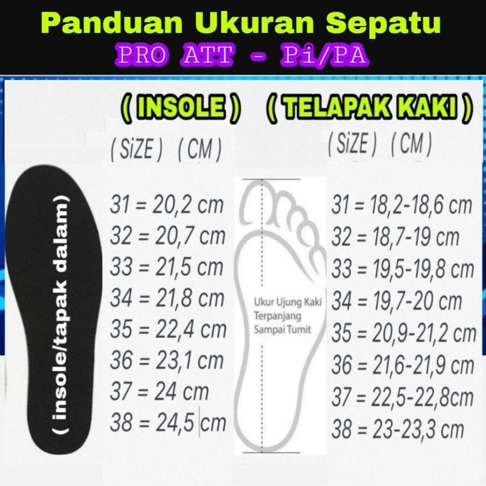 SDR- PRO ATT Sepatu Sekolah Anak Cowok Cewek Hitam Putih Perekat Tempel Tanpa Tali TERLARIS