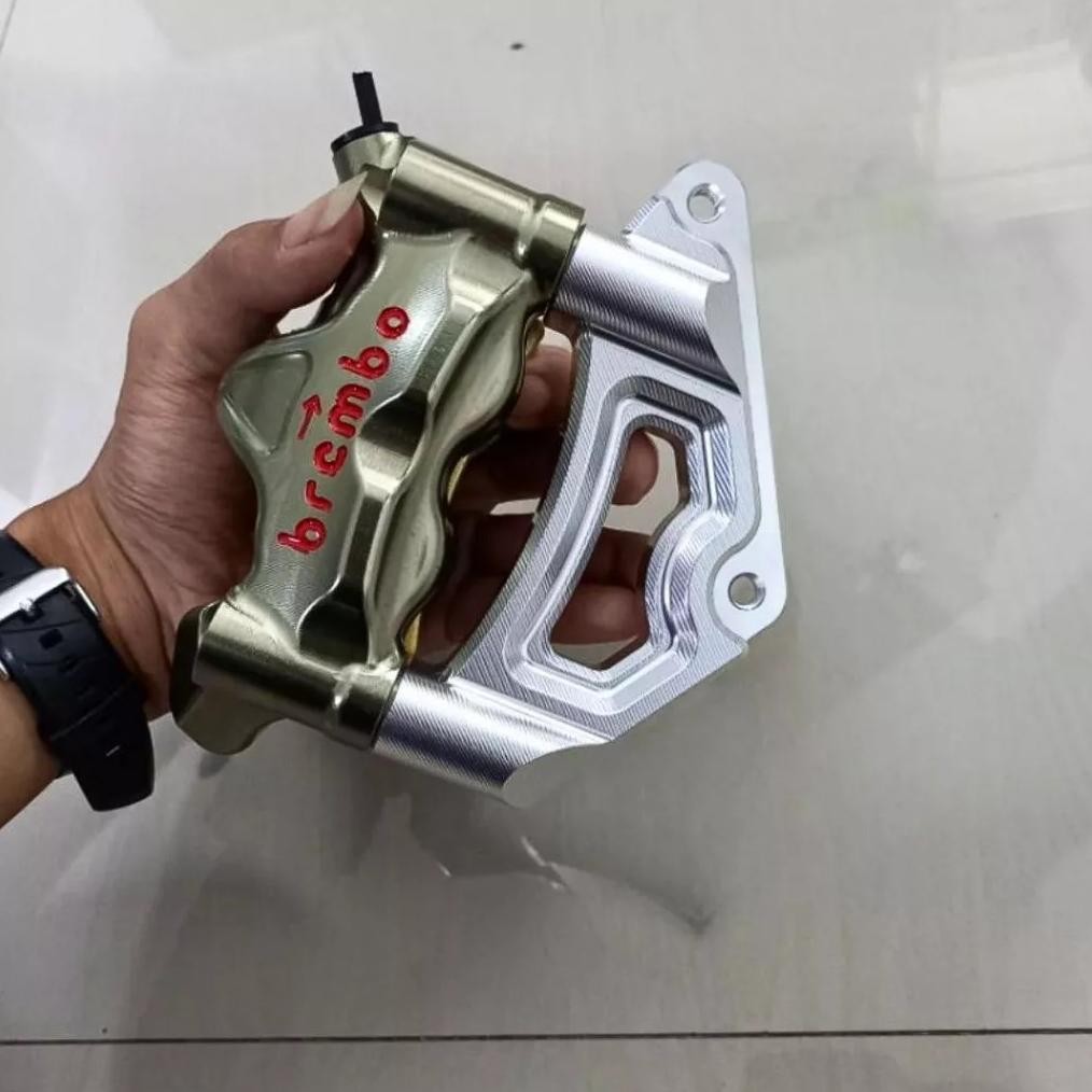 Original Braket Bracket Kaliper Brembo Gp4 4 Piston Cnc Import Pnp Ninja Tiger Megapro Cnc Sale
