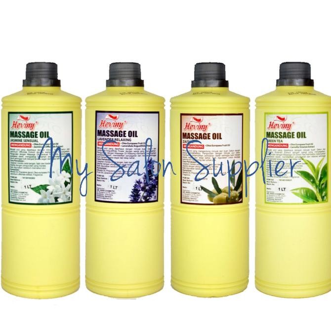 Heviny Massage Oil 1L / Minyak Pijat Badan Original Dan Terpercaya