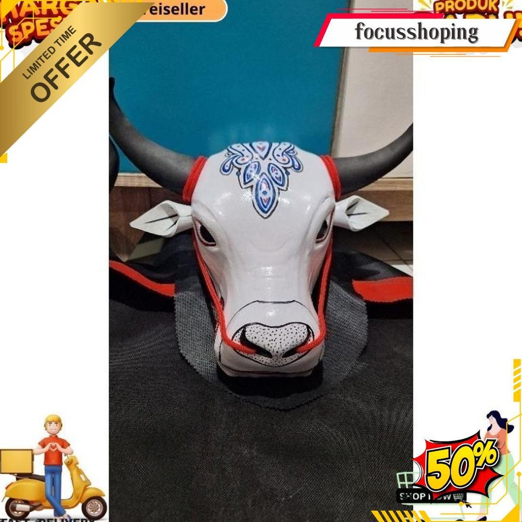 Mainan Bantengan Mberot Putih /Mainan Anak Anak Bantengan Bantengan Mberot Krs Siap Kirim