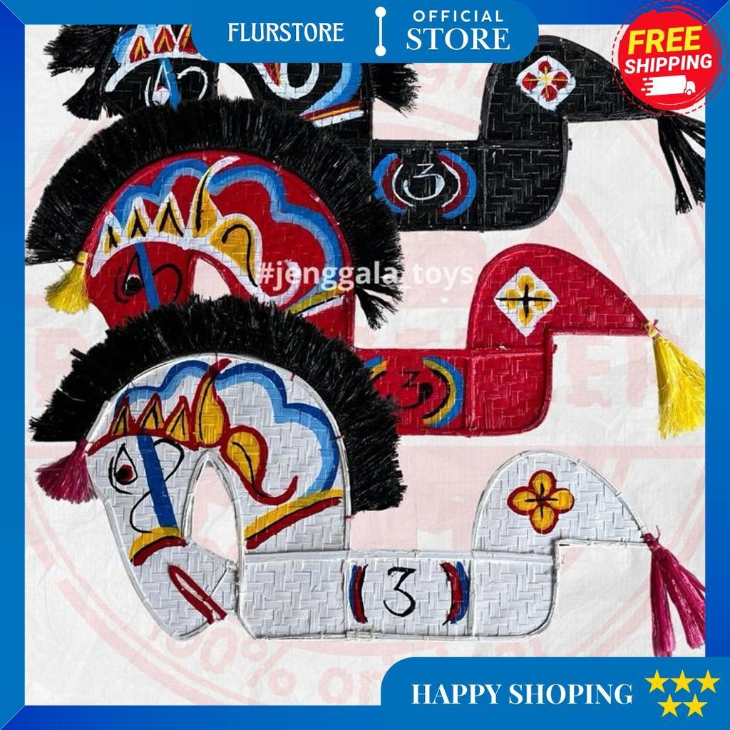 [ Cod ] Kuda Lumping / Jaranan / Kuda Kepang Besar / Kuda Lumping Anak / Kuda Bambu