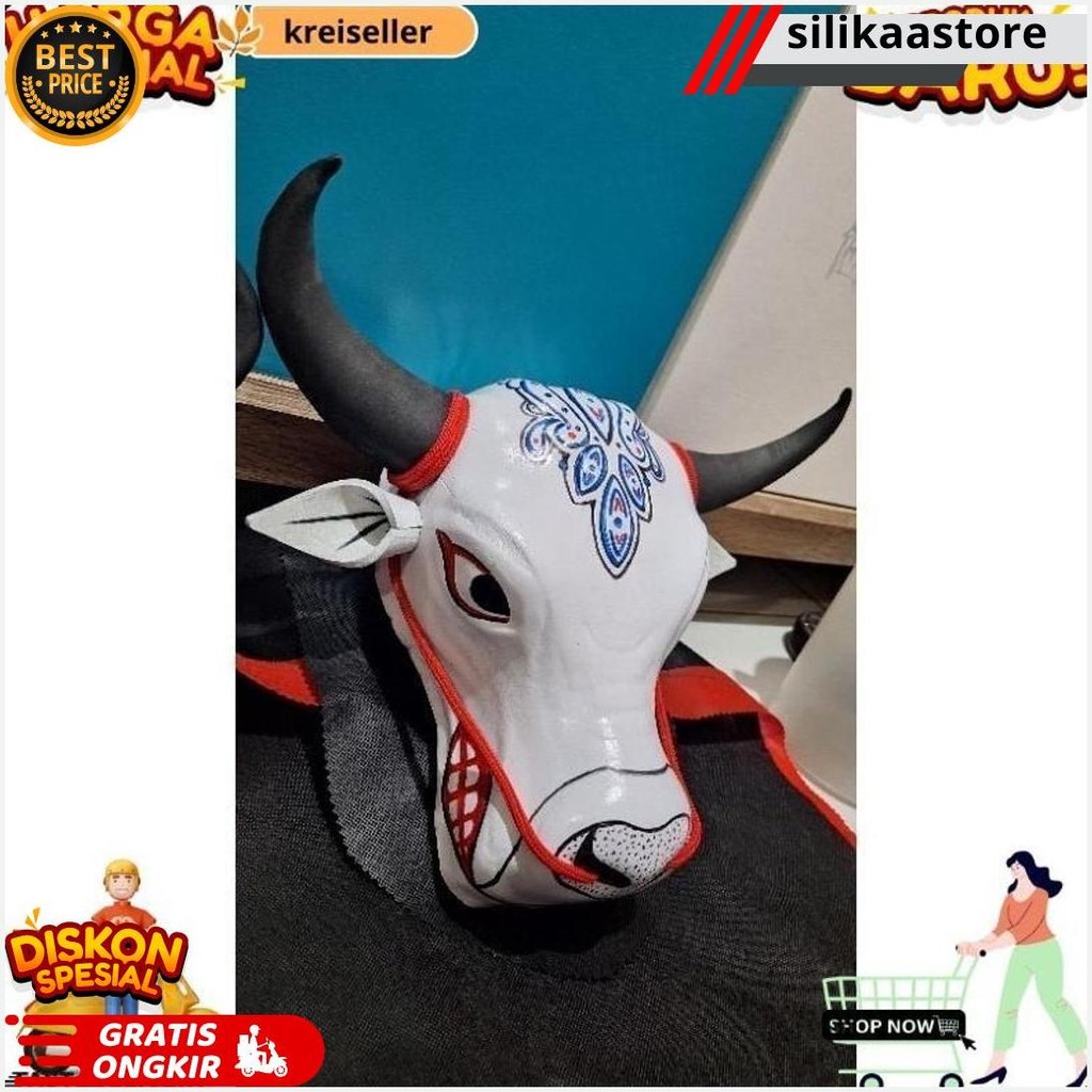 Mainan Bantengan Mberot Putih /Mainan Anak Anak Bantengan Bantengan Mberot Krs Gratis Ongkir