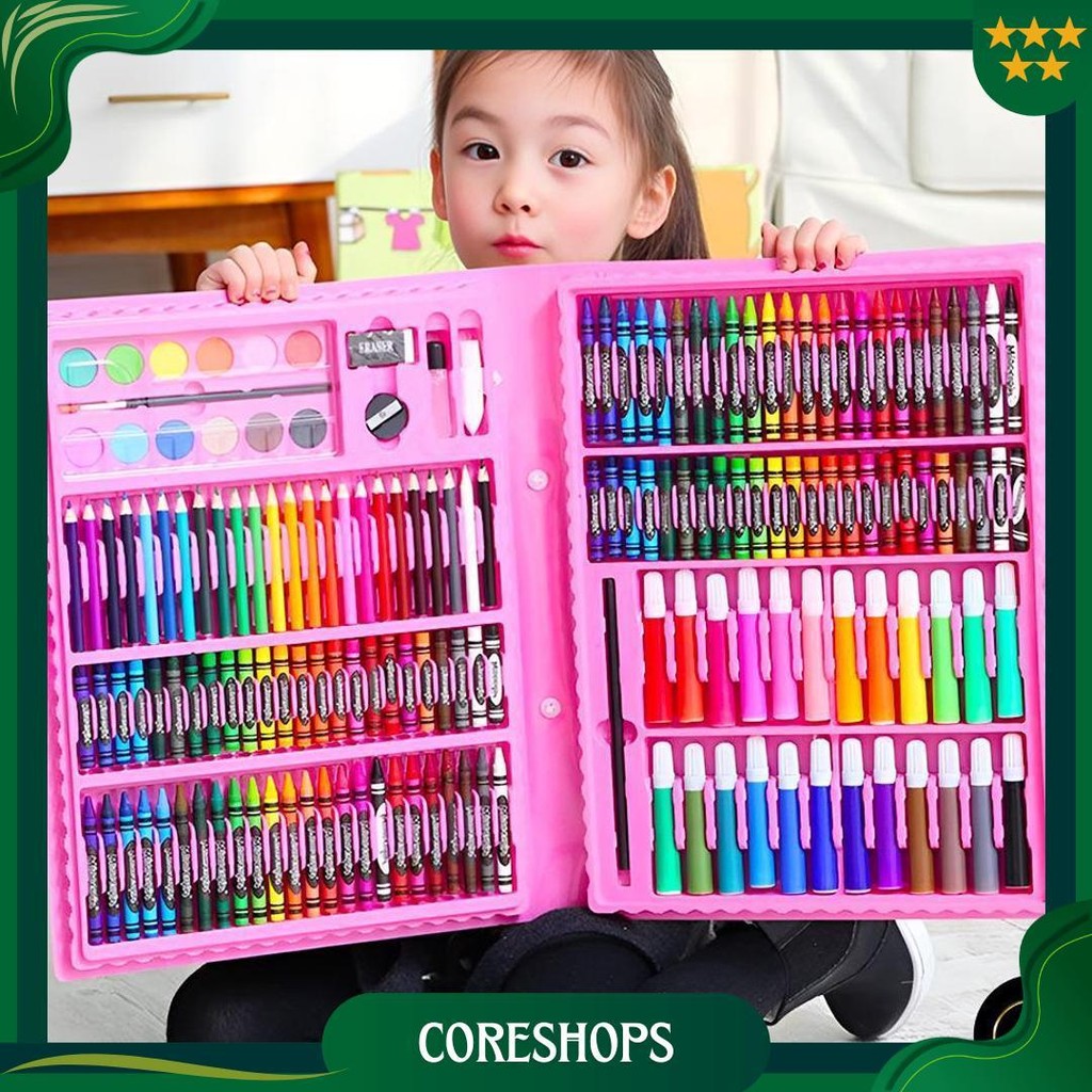 

Em Stationery Set Isi 86 Pcs Pensil Crayon Warna Cat Air Menggambar Promo Puncak