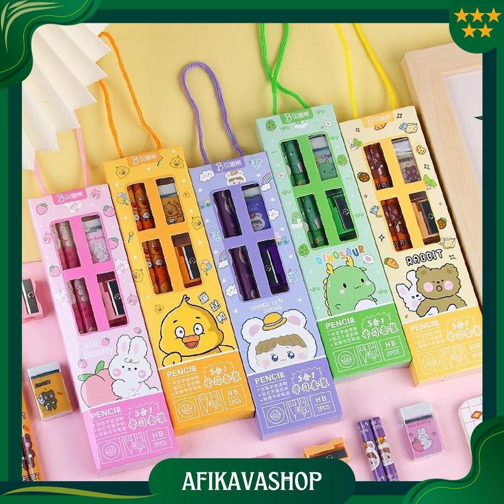 

Grosir 30Pcs Set Stationery Paket Alat Tulis Sekolah Anak Hadiah Hampers Kado Lomba Anak Promo Puncak