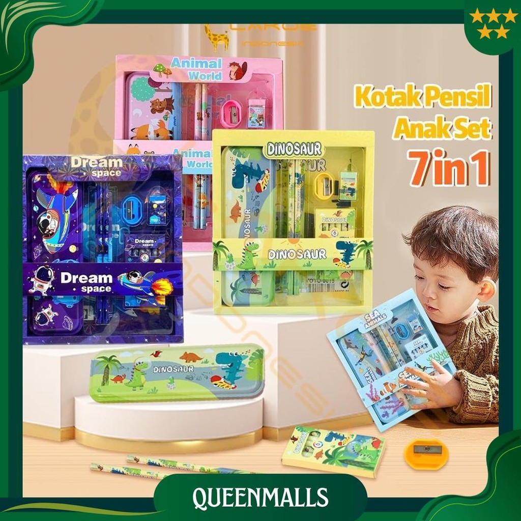 

Lakoe Kotak Pensil Anak Set Stationery/Alat Tulis Kotak Pensil Karakter/Alat Tulis Set Lengkap Promo