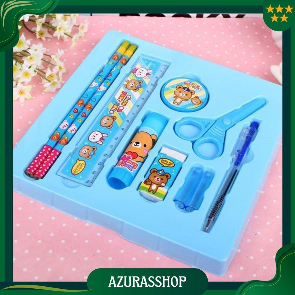 

Alat Tulis Set 8In1 Karakter Stationery Kids / Paket Alat Tulis Anak Tk / Set School Supplies For Child Writing Gift Eraser Ruler Stockami A26 Promo