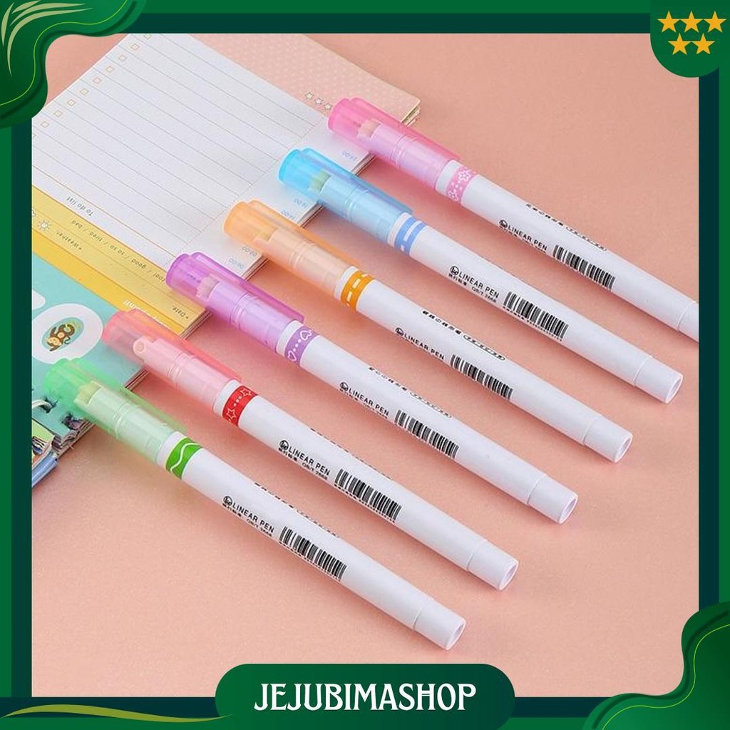 

Sms Spidol Garis Aesthetic Warna Warni Spidol Garis Motif Lucu 1 Set 6 Pcs Pulpen Roller Pen Higlighter Random Spidol Garis Line Marker Alat Tulis Kantor Cod