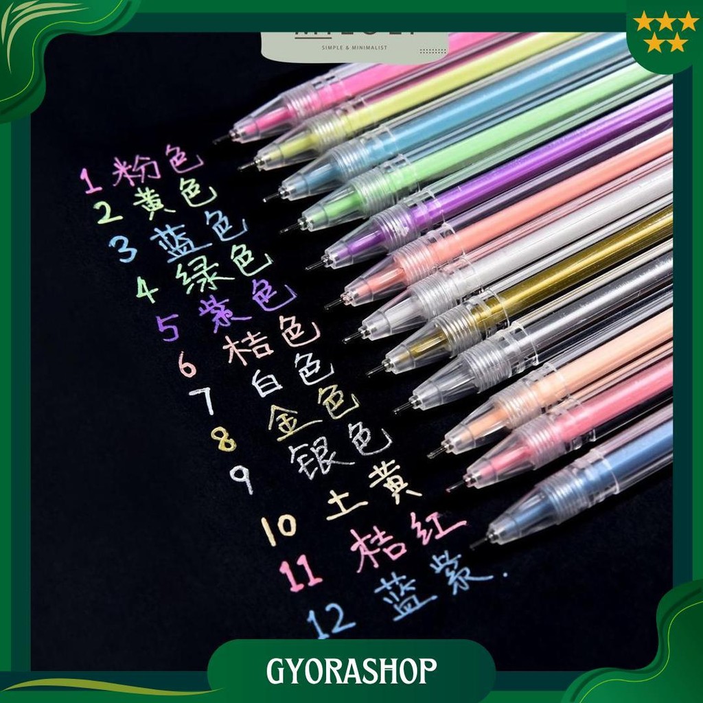 

[Miloli] 12 Pcs Coloring Pen Pulpen Warna - D0007 Best Seller