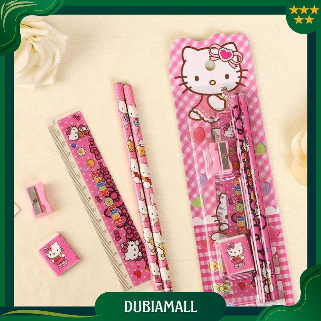 

[Juallaris.Id](At 01.)Kotak Pensil Sett / Study Set Stationery Set Alat Tulis Sekolah Anak Set Sale
