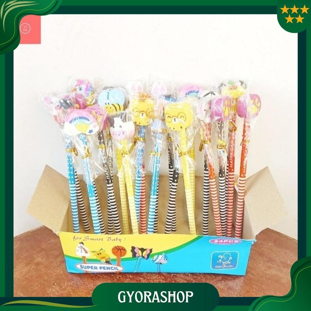 

Pensil Plus Penghapus Fancy Isi 24 Pcs Cod
