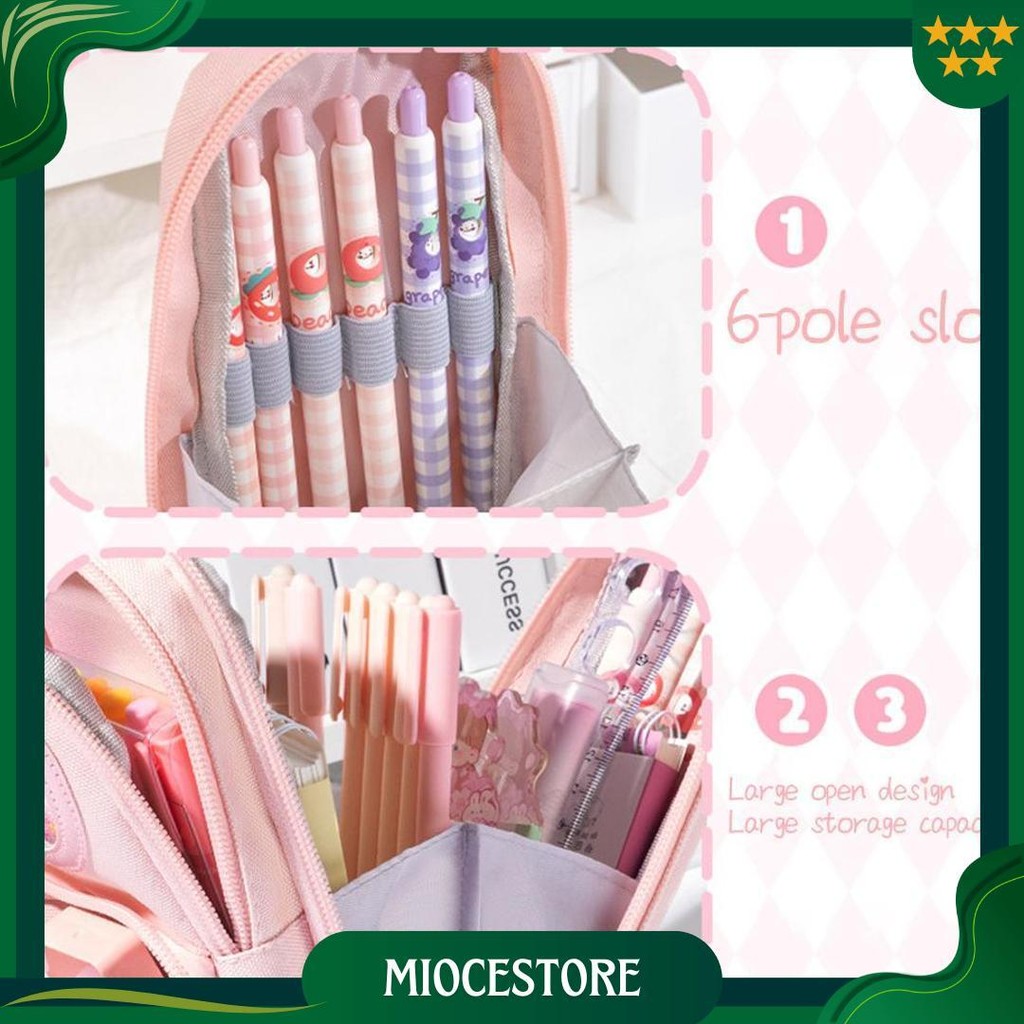 

Kotak Pensil Anak Sekolah 6 Ruang / Kapasitas Besar Pencil Case / 3D Anak Perempuan Lucu Besar Cod