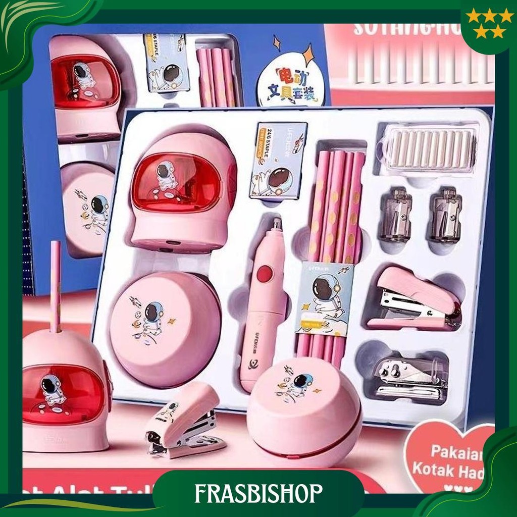 

Sutang11 In 1 Electric Stationery Set Alat Tulis Elektrik Rautan Penghapus Vacuum Pensil / Anak Alat Perkakas Belajar Anak Perempuan Anak Laki-Laki Kado Gratis Ongkir
