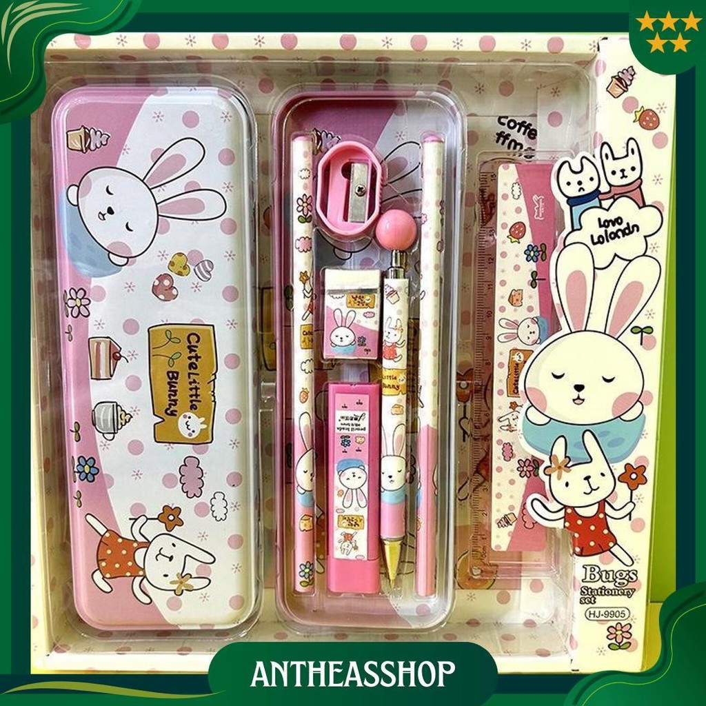 

Kotak Pensil Anak Set 8 In1 Stationery Untuk Hadiah Anak Sekolah / Alat Tulis Set Tepak Pensil Promo 4.4