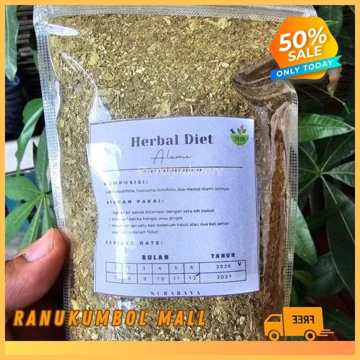 

100GR HERBAL PELANGSING PELUNTUR LEMAK ALAMI HERBAL DIET ALAMI RANU KUMBOL MALL BEST PRODUCT!!