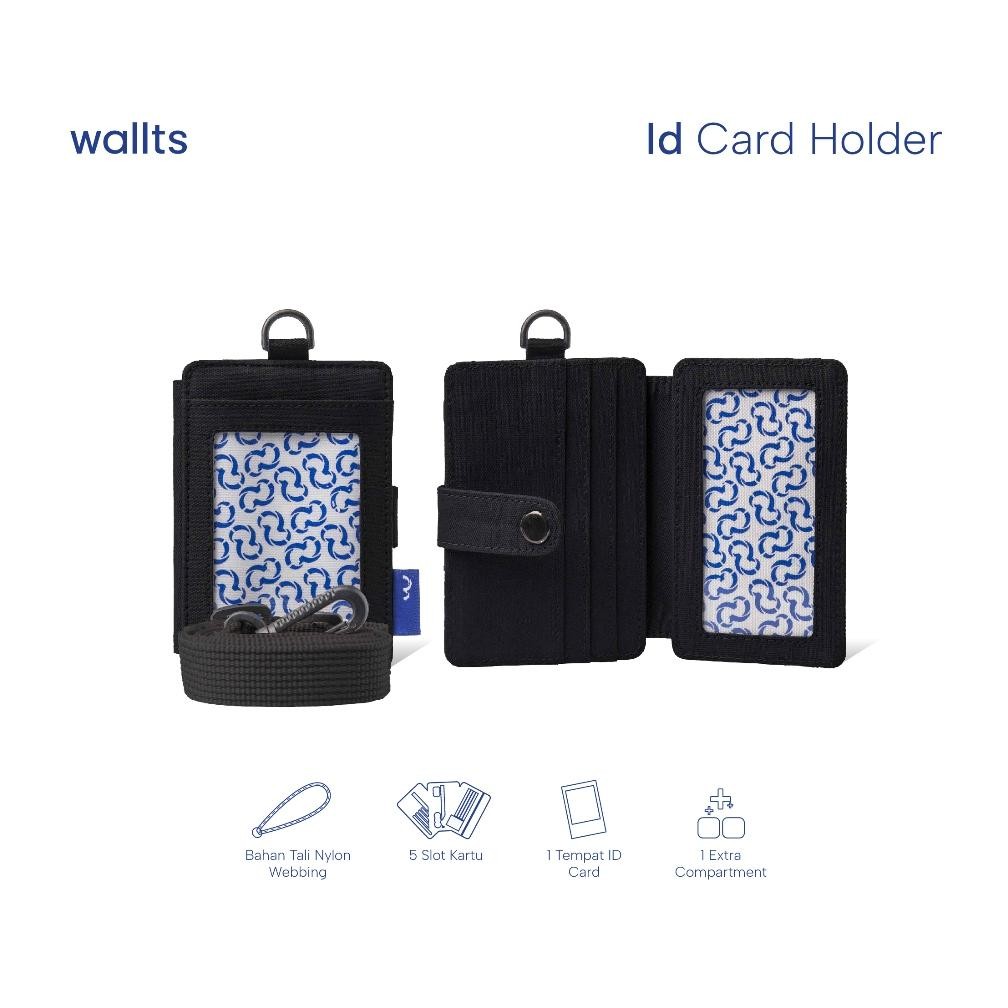 

Wallts Pebble Lanyard Name Tag ID Card Kantor Unisex Pria Wanita
