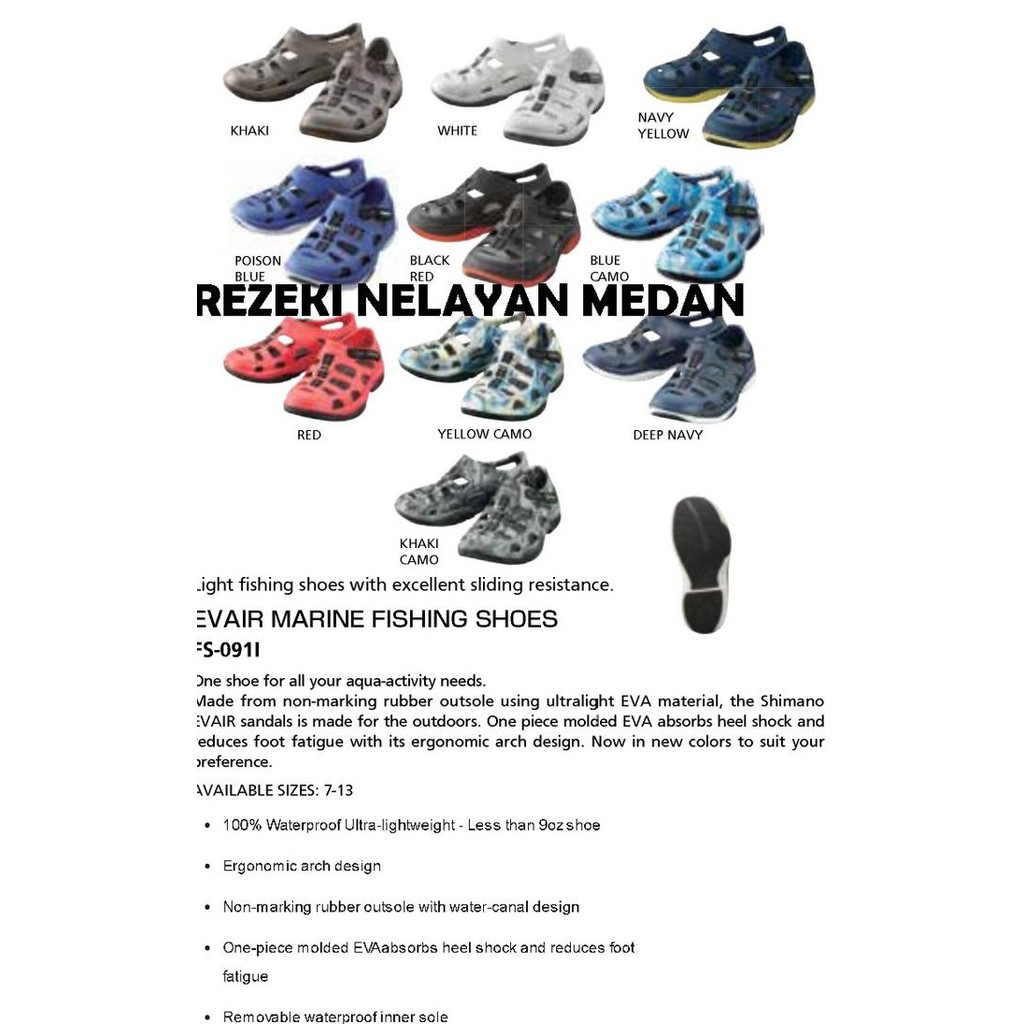 TERBARU - SHIMANO EVAIR MARINE FISHING SHOES