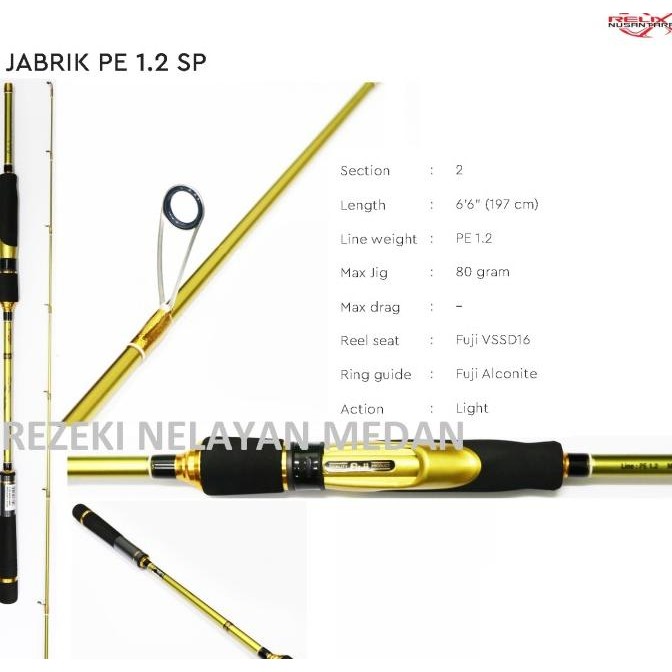 Joran RELIX NUSANTARA Jabrik  SP Light Jigging Series [PE 1.2]
