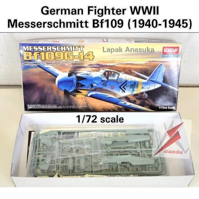 Model Kit Pesawat Messerschmitt Bf-109 Miniatur