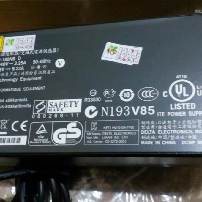 BEBAS ONGKIR - adapter adaptor charger gigabyte aero 15