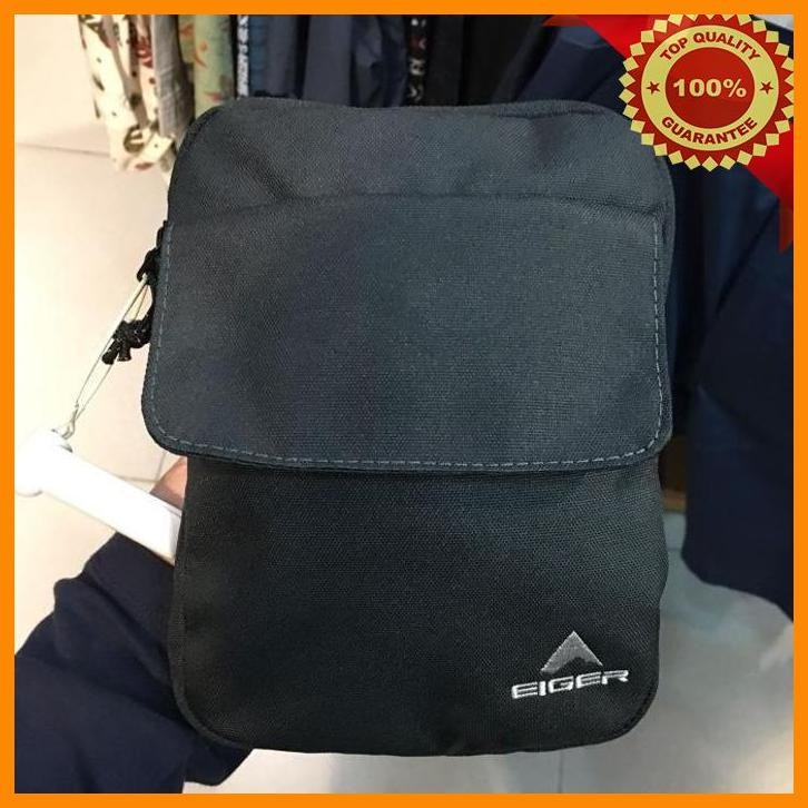 [bra] tas selempang eiger original x-pick small pouch 1l - hitam
