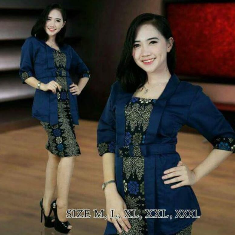 GHJ IndahKebaya | SETELAN KEBAYA KUTUBARU ETP LENGAN PENDEK ANEKA WARNA / KEBAYA  PESTA MODERN ROK P