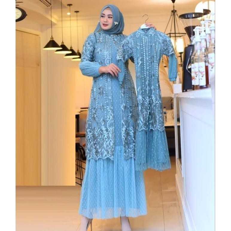 GHJ Couple Gamis Ibu Dan Anak Srikandi / Kebaya Modern / Brokat Anak / TERLARIS