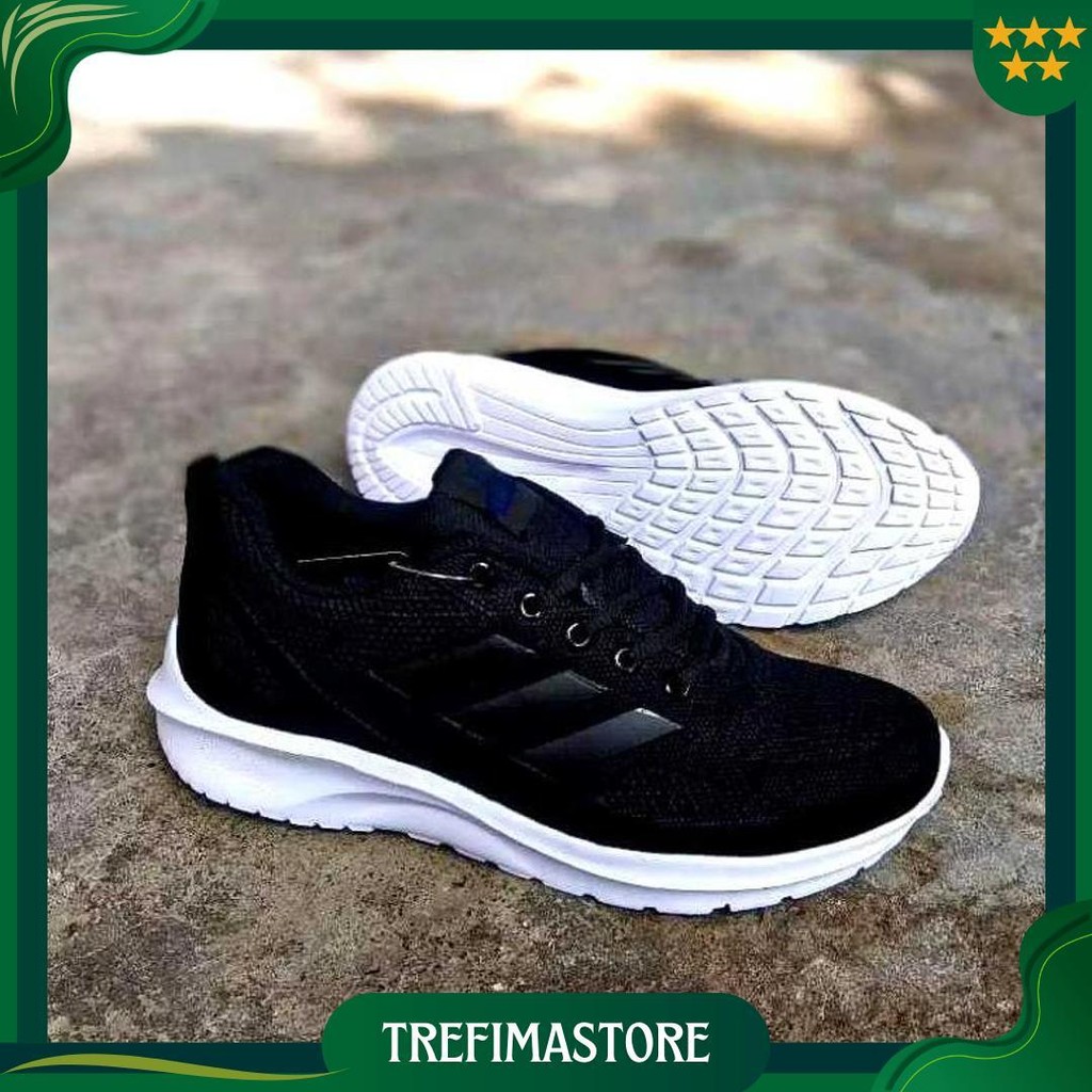 Sepatu Sneakers Adds Flanit // Sepatu Sekolah // Sepatu Full Hitam // Sepatu Pria // Sepatu Wanita O