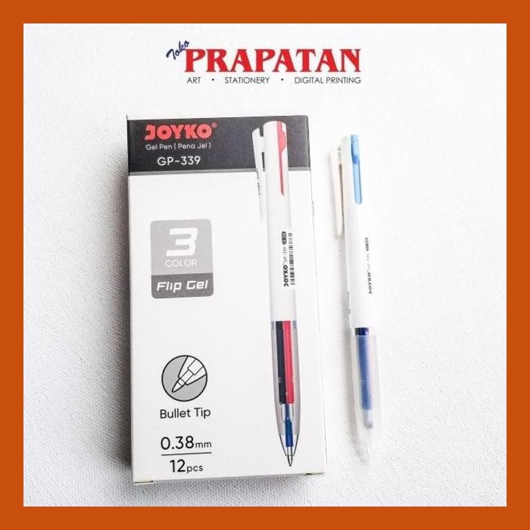 

[ PERALATAN LUKIS / GAMBAR ] JOYKO GEL PEN 3 COLOR GP-339 / PULPEN PENA PACKING AMAN