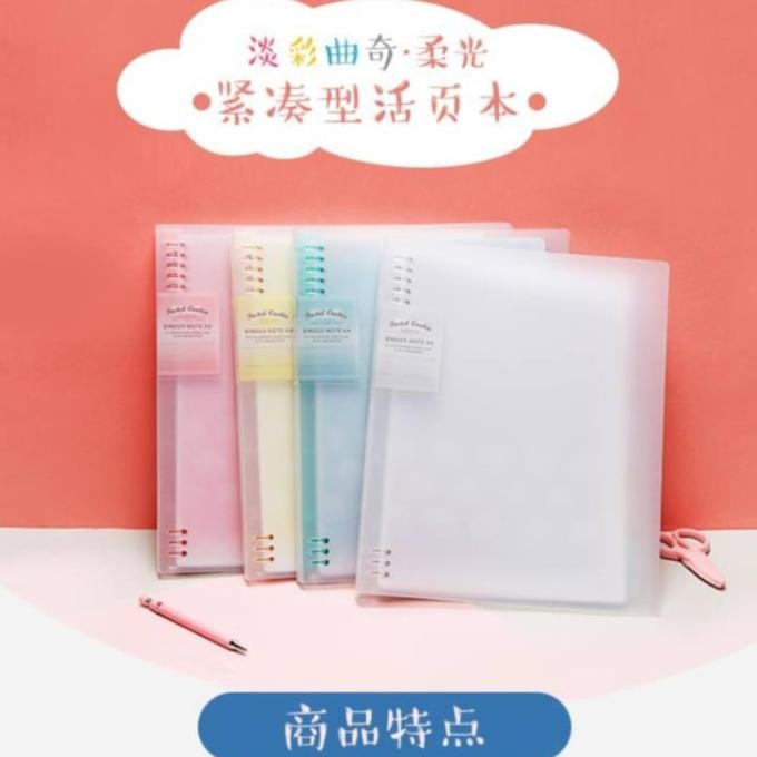 

Kokuyo Wsg-Ruyp60 Pastel Cookies, 8 Ring Binder Notebook A4 (Max 100) Original Dan Terpercaya