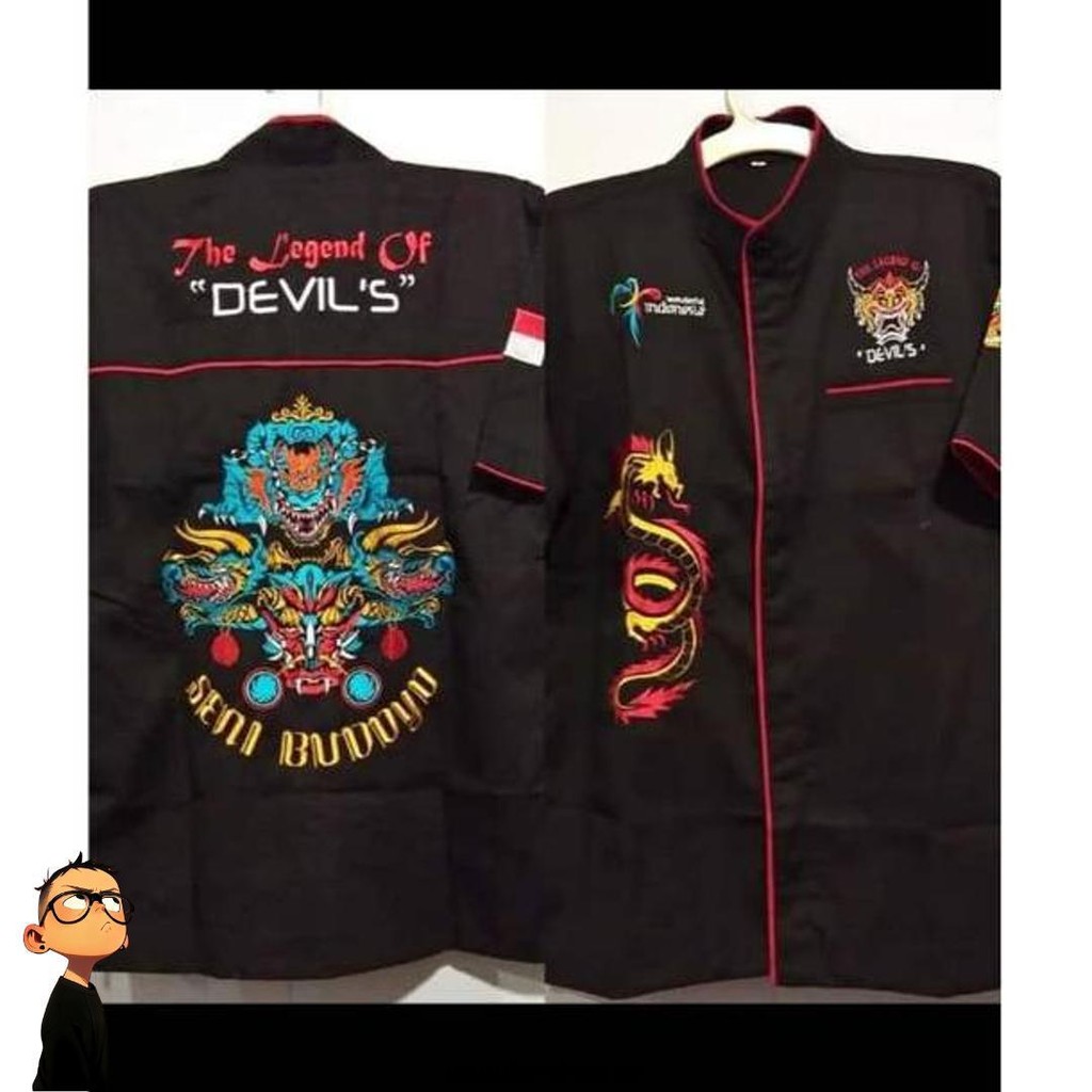 Hitam Xxl Baju Jaranan Devil Ukuran M L Xl Cod