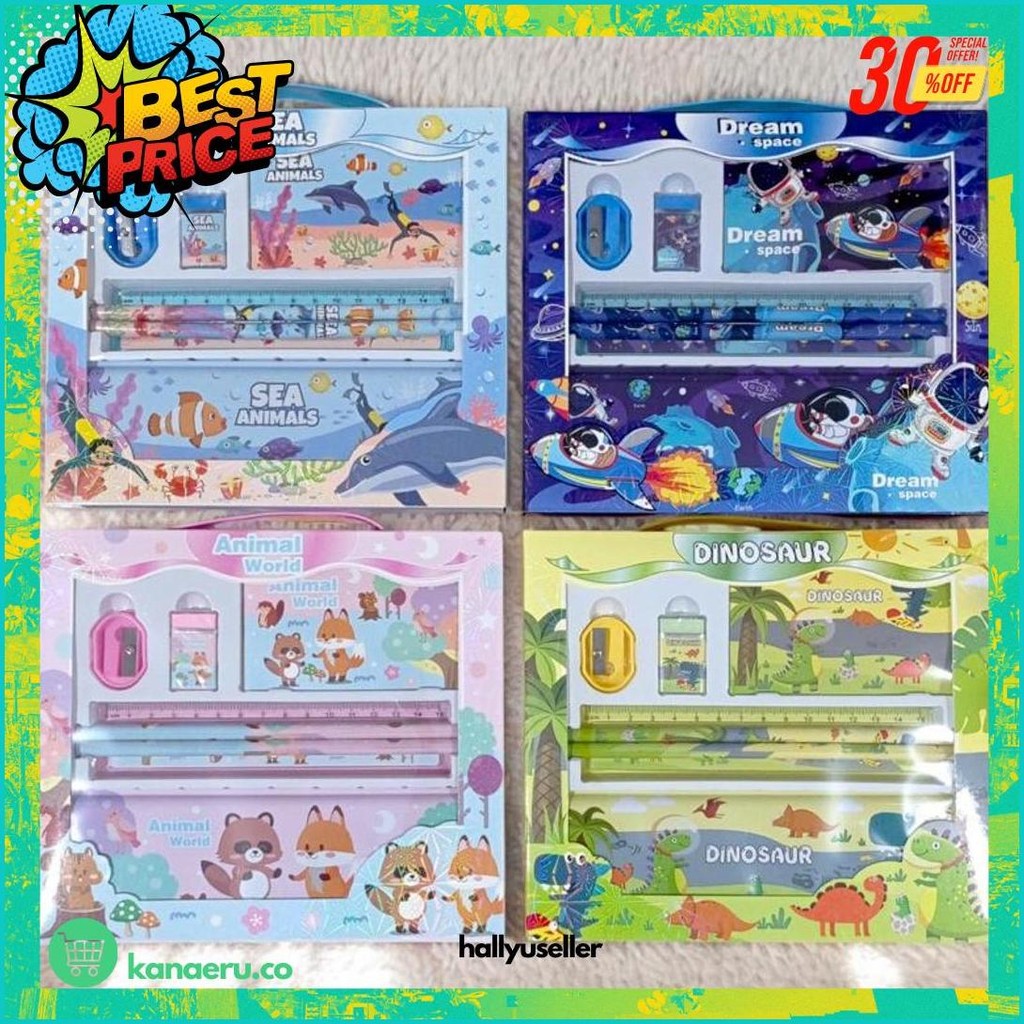 

Stationery Alat Tulis Sekolah Ats Atk Set Pensil Lucu | Kado Ulang Tahun Anak Cewek Dan Cowok Kotak Pensil Set Memo Bagus Murah Keren Untuk Kado Anak Cewek Cowok Untuk Sekolah Murah
