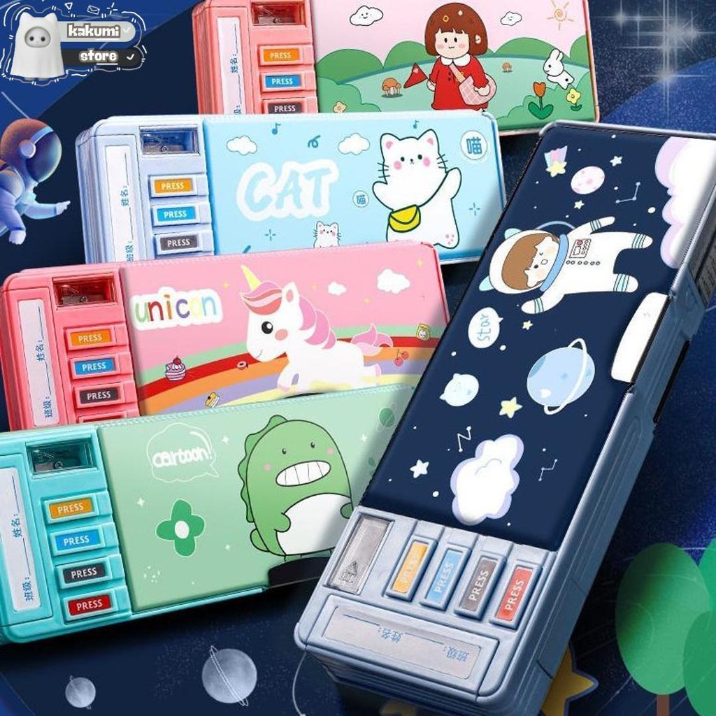 

Kotak Pensil Waterproof Pencil Case Squishy 3D Multifungsi Kotak Pensil Serbaguna Canggih Otomatis Dino Unicorn Bear Kado Ulang Tahun Lucu Unik Promo