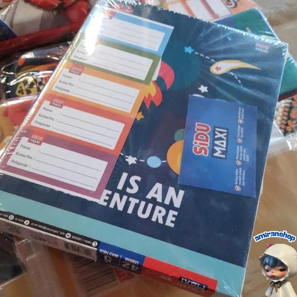

Buku Tulis Sidu Maxi Boxy Isi 42 Lembar (1Pak/5Buku) Cod