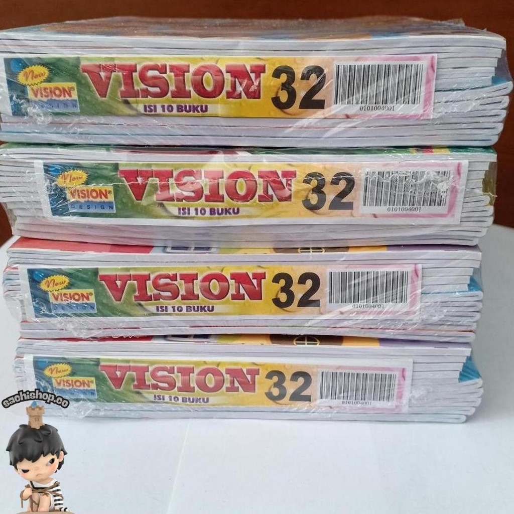 

[ Pak ] Buku Tulis Vision 32 Lembar Grosir (Isi 10 Buku) Sale