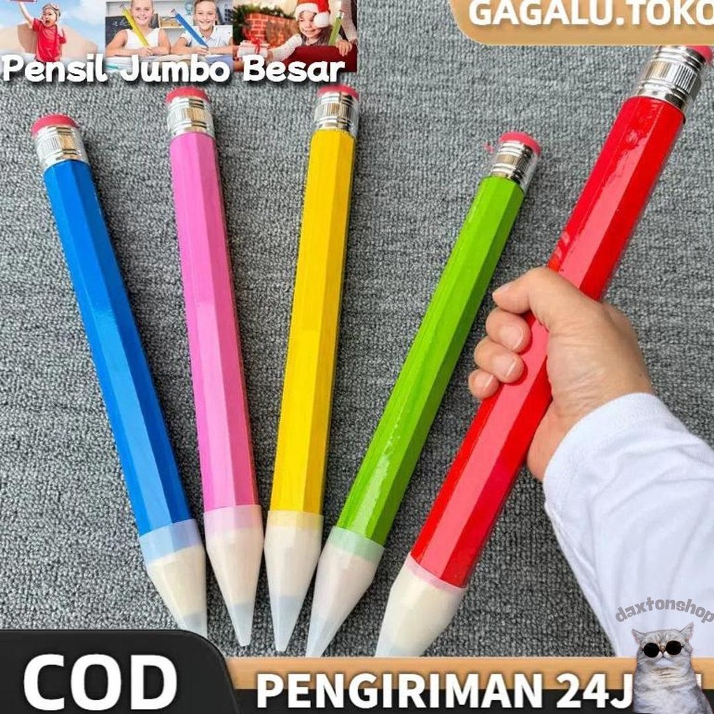 

Gagalu Pensil Jumbo Besar 33Cm Mainan Pencil Pensil Jumbo Hiasan Photo Kado Cod